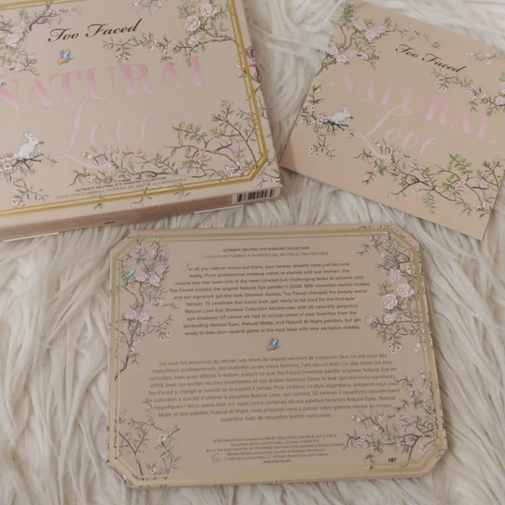 ❤️FIRM! TOO FACED NATURAL LOVE EYESHADOW PALETTE (LIMITED EDITION)